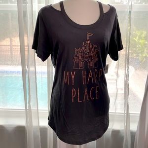 NWT, Disney, My Happy Place t- shirt, size L